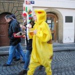 Masopust parade costume street drinking