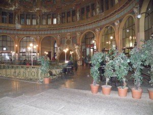 Inside old train station