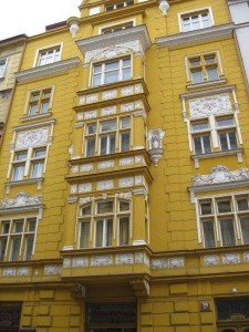 Colour in architecture in Prague