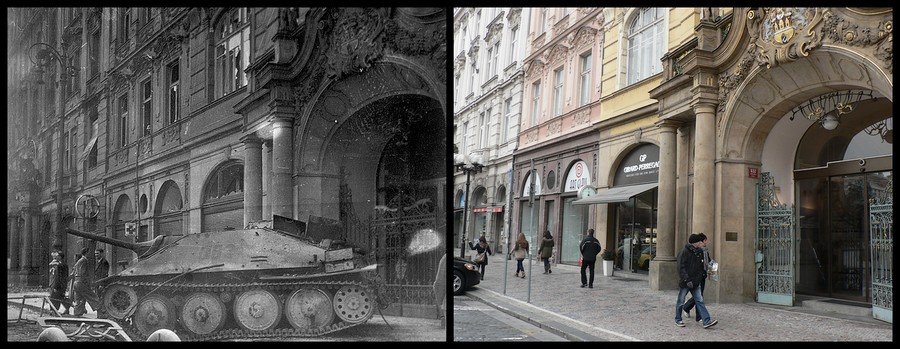 WW2 tank and today shopping