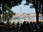 Ziskov tower from Letna Beer Garden